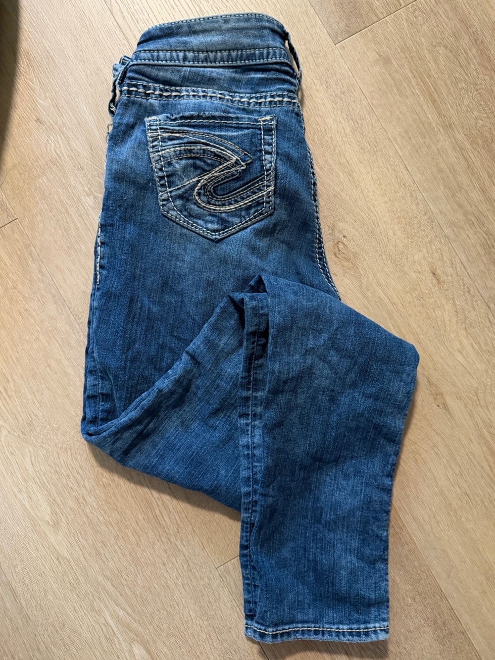 Silver Jeans Dark Blue Straight Leg Women's Jeans